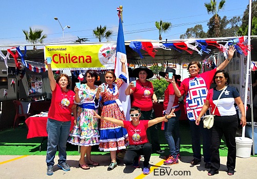 Pabellón de la comunidad chilena que reside en Ensenada