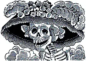 La imagen más conocida del Día de Muertos es la célebre Catrina.