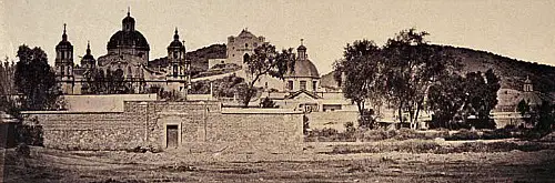 La Villa de Guadalupe y el Cerro del Tepeyac. Imagen del siglo XIX 